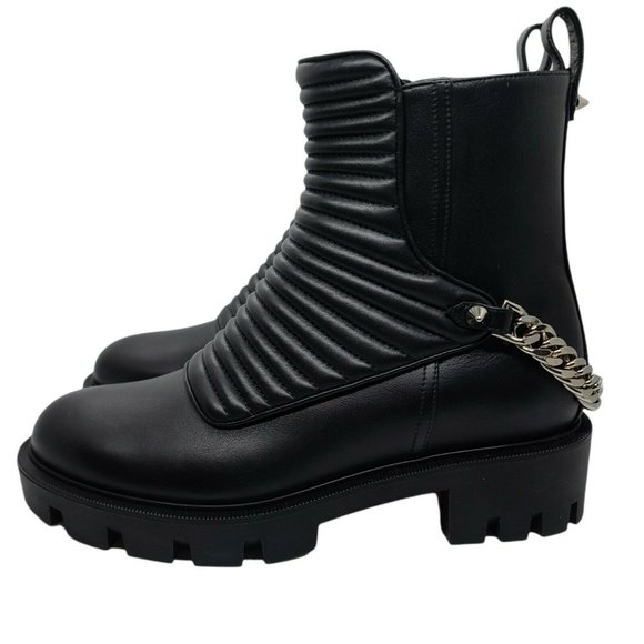 Louboutin Maddic Max Chain Link Boot Sz 35 Retail 1500 BNIB - Picture 7 of 10